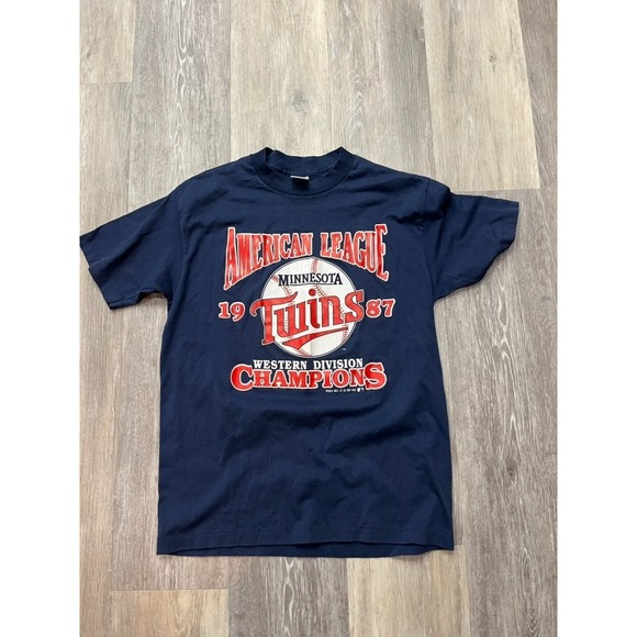 Other - Vintage 1987 Minnesota Twins MLB World Series T Shirt Puckett Hrbek Gaetti Sz M